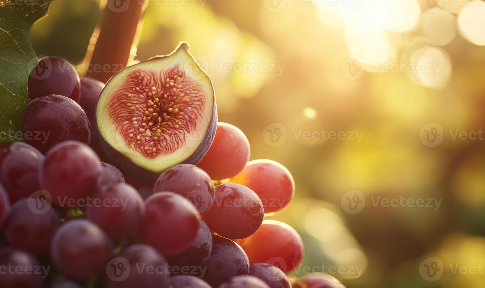 A bunch of grapes with a single grape on top photo