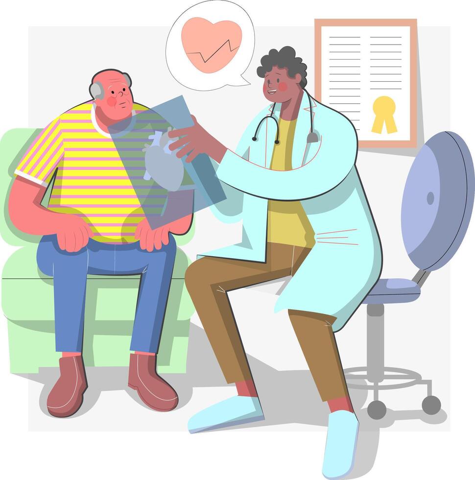 Doctor Patient Consultation vector
