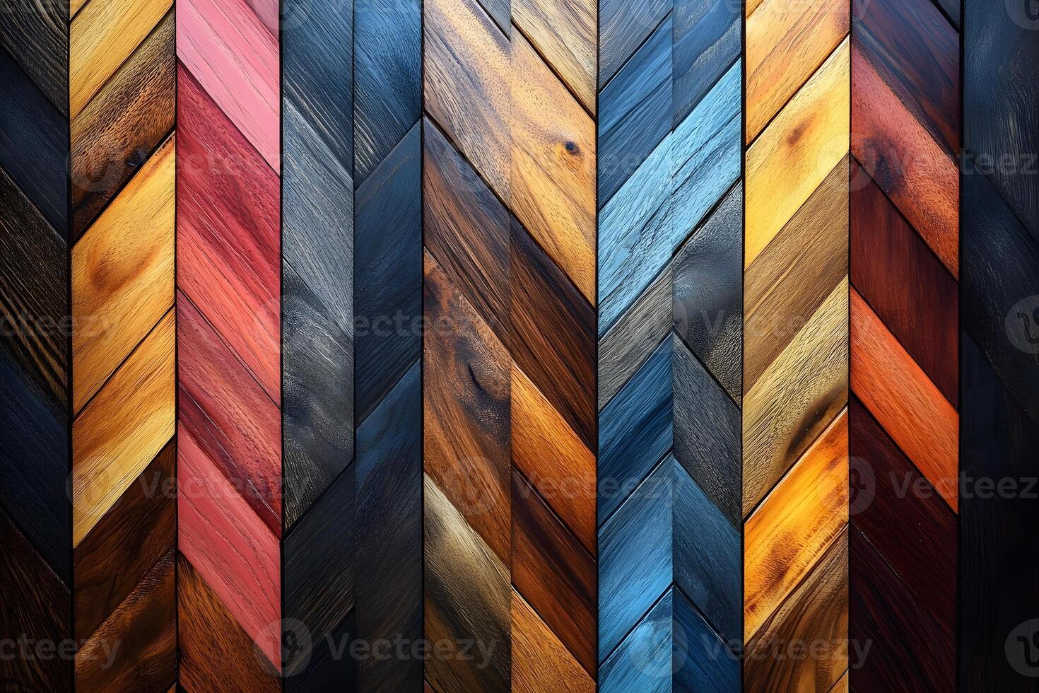 Abstract Chevron Wood Pattern - Vibrant and Textured for Interior Design and Art Concepts photo
