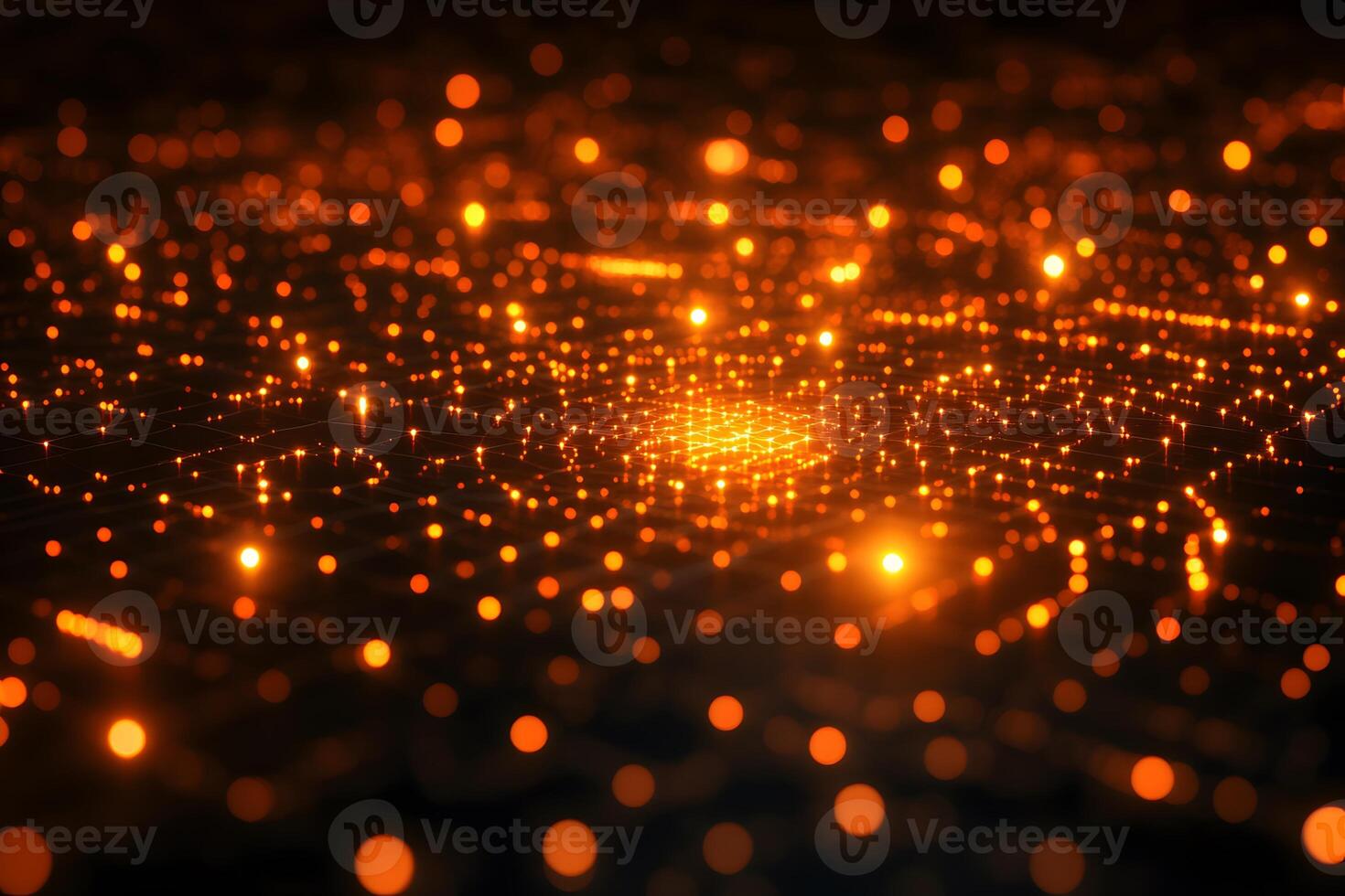 Digital Network Abstract Glowing Dots Background for Innovative Design photo