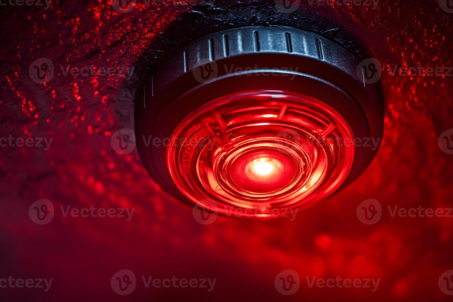 Emergency Red Alert Light - Security and Safety Concept for Industrial Settings photo