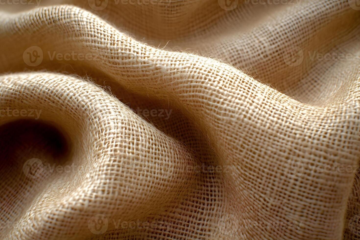 Textured Burlap Fabric in Natural Light for Rustic Design and Craft Projects photo