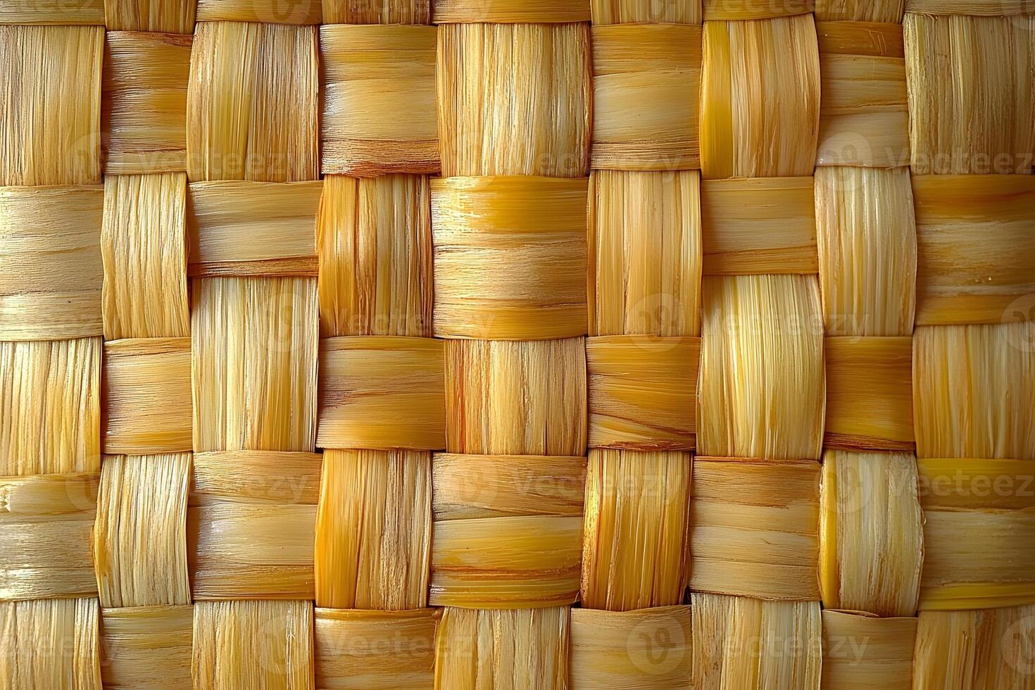 Close-Up of Textured Woven Straw Basket - Craftsmanship and Design photo