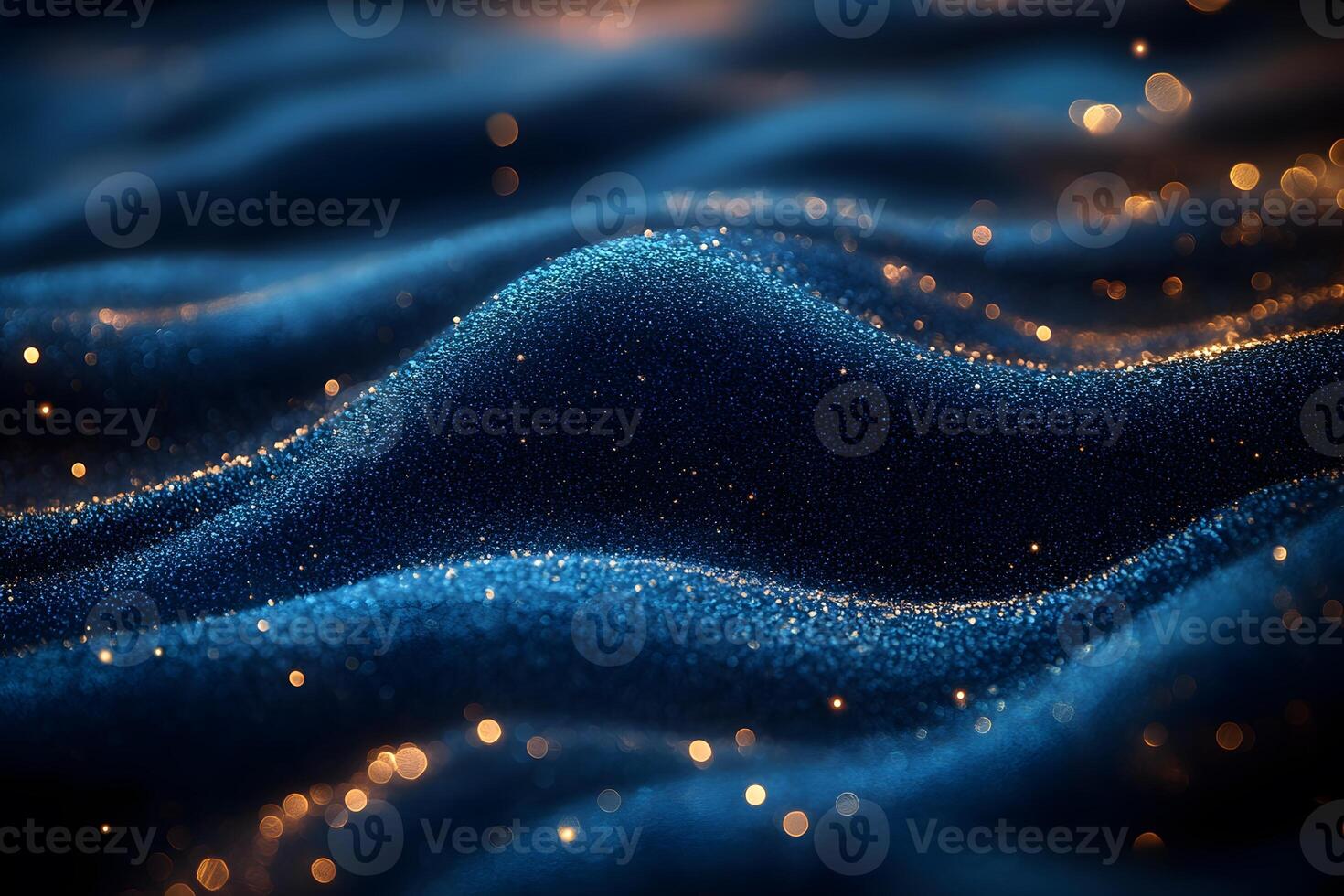 Sparkling Abstract Waves with Glitter Effects for Elegant Design and Decor photo