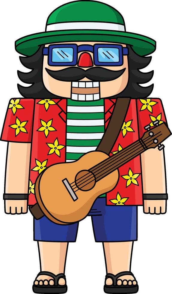 Christmas in July The Nutcracker Cartoon Clipart vector