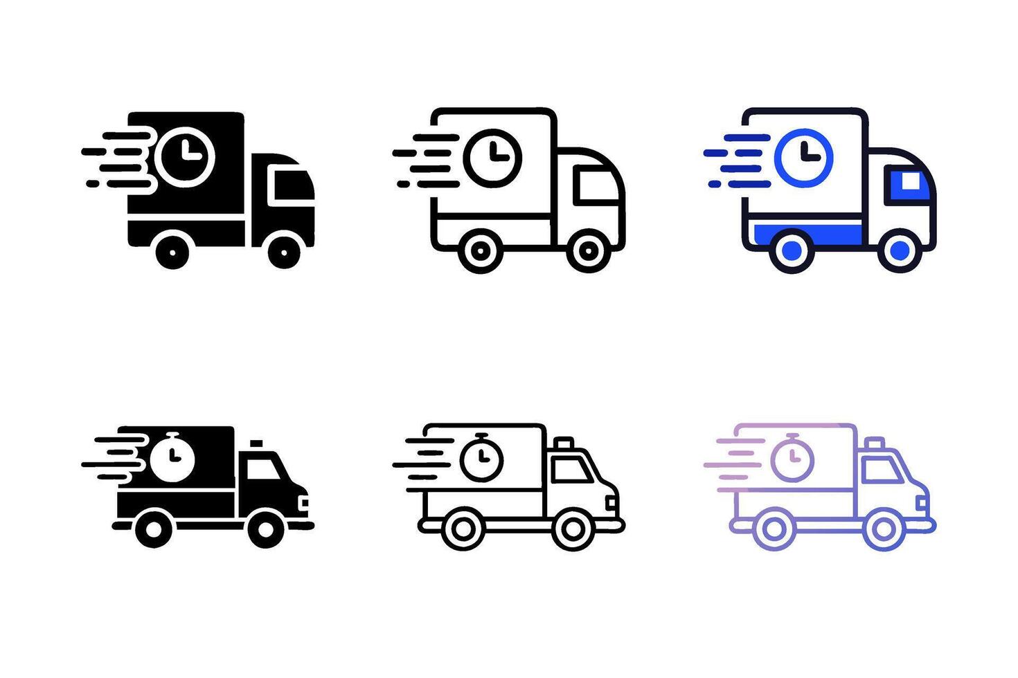 Fast shipping delivery truck icon set. Delivery truck icon. fast delivery icon vector