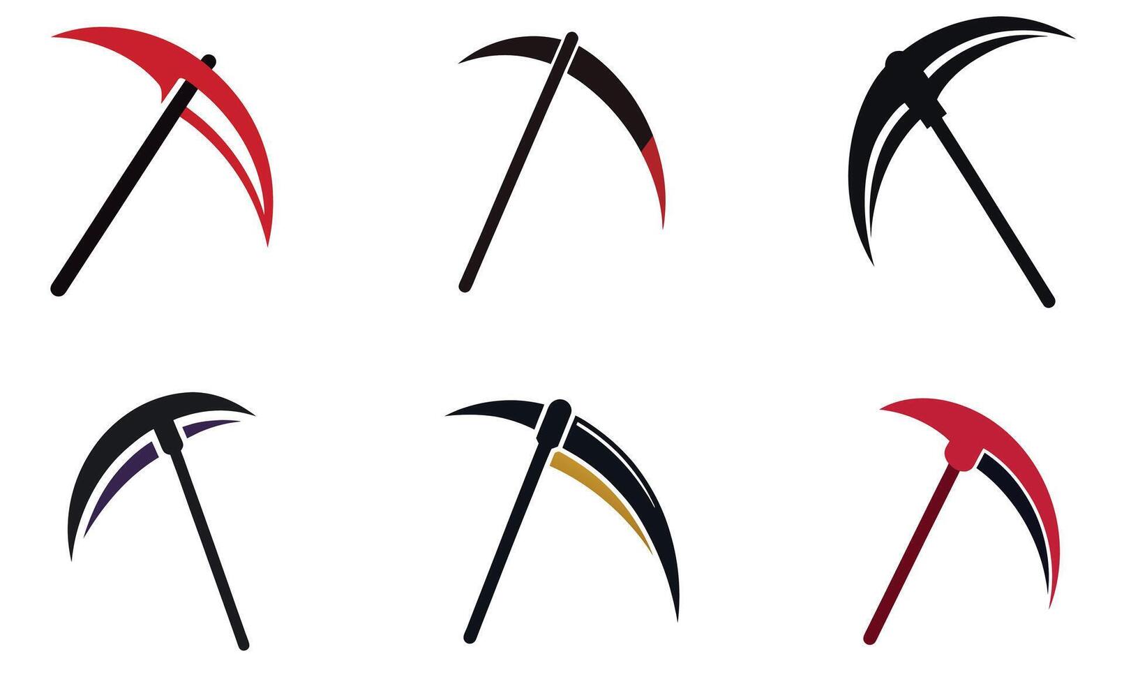 Scythe Logo Icon Designs vector