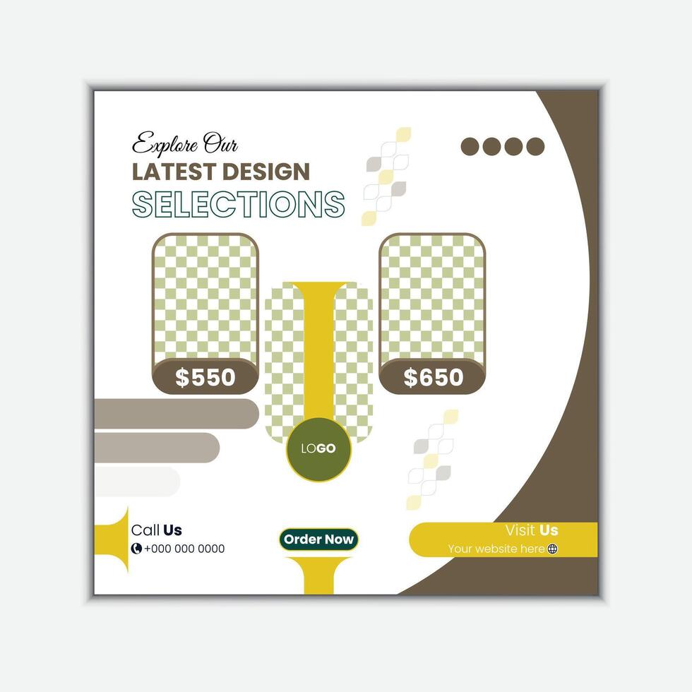 Eid collection social media new design vector