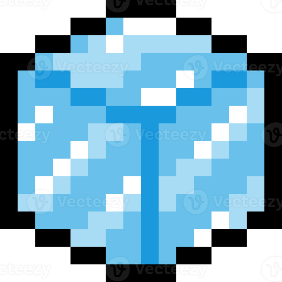 Ice cube pixel art. 8 bit ice cube png
