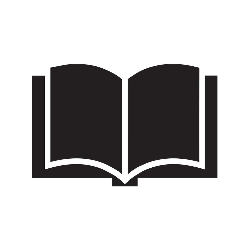 Open Book Icon, Perfect for Educational Resources vector
