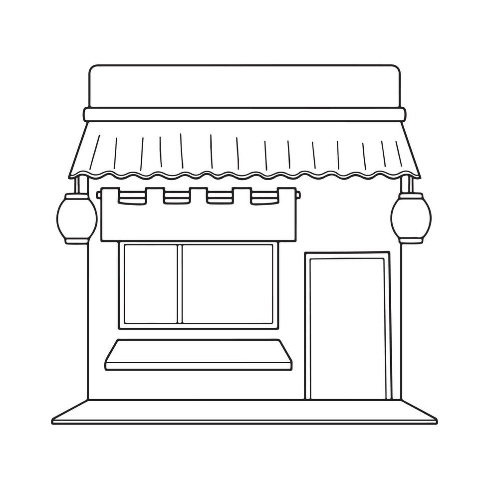 Isolated object of shop and building logo. Set of shop and market stock symbol for web vector