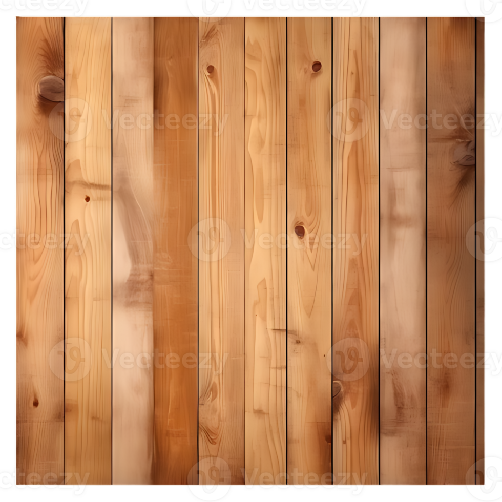 Empty Wood Table Surface Vertical Planks Isolated on Transparent Background png