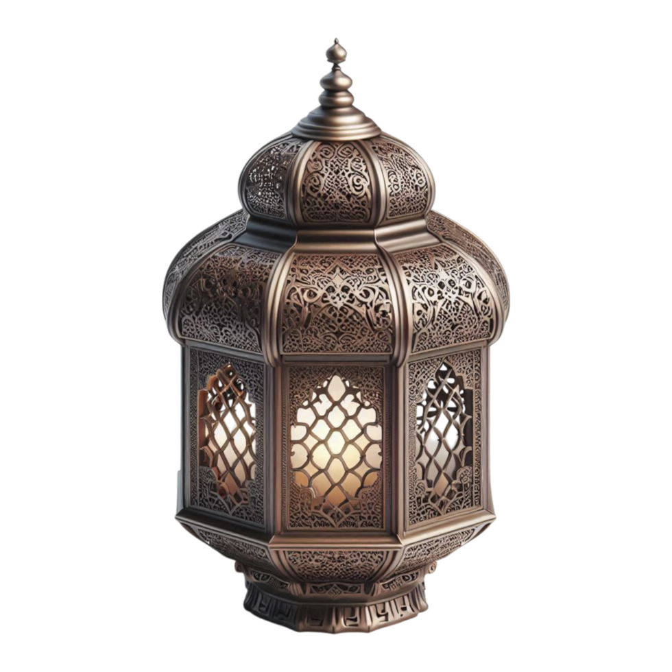 an ornate lantern with a light on transparent png