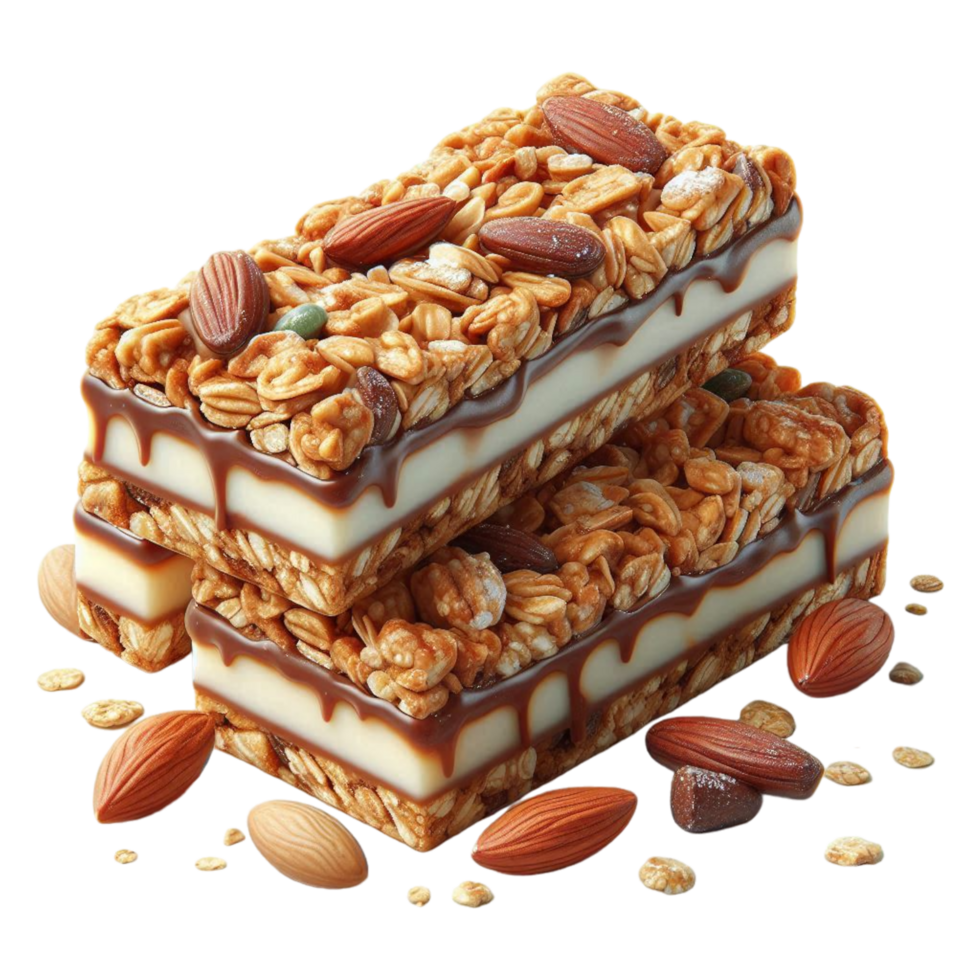 Nutty Caramel Cake Slice png