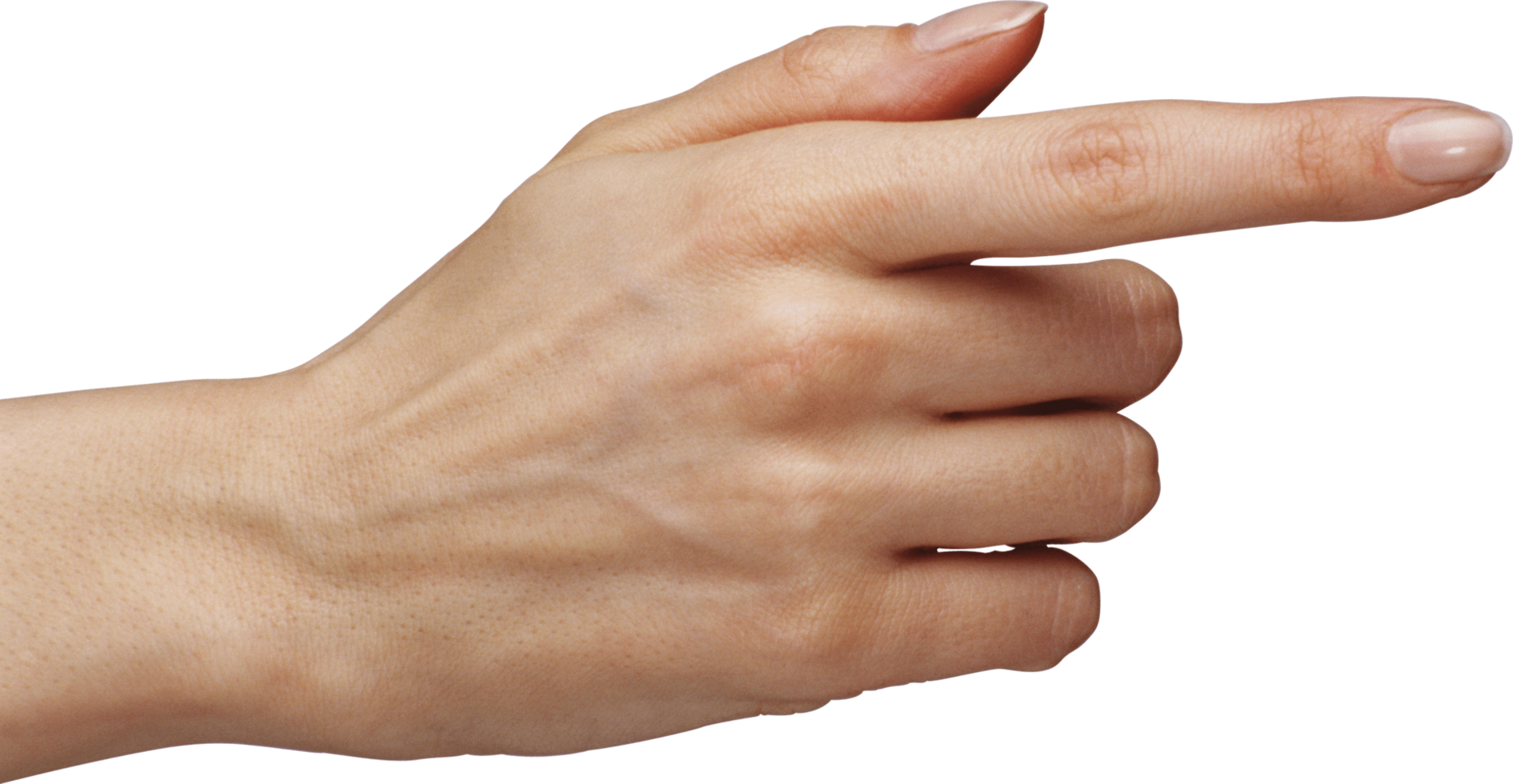 Indicating Gesture on Transparent Background png