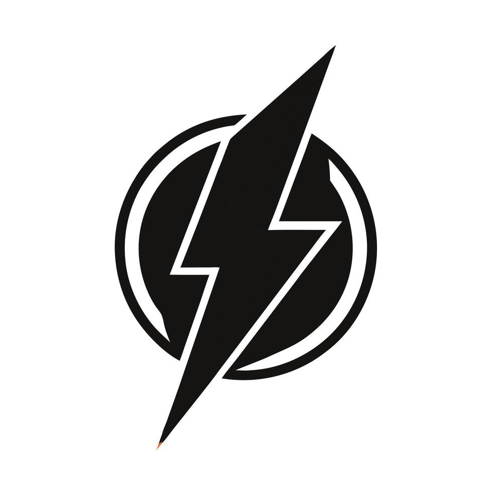 flash lightning bolt icon. Electric power symbol. Power energy sign vector