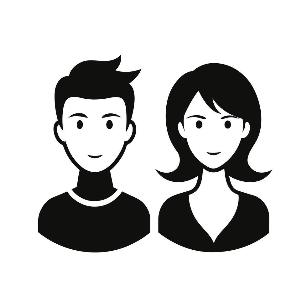 profile picture blank person male female silhouette vector