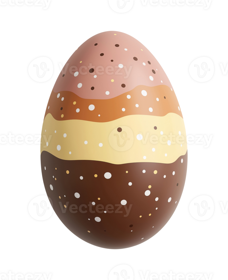 Easter Egg with Abstract Pattern png