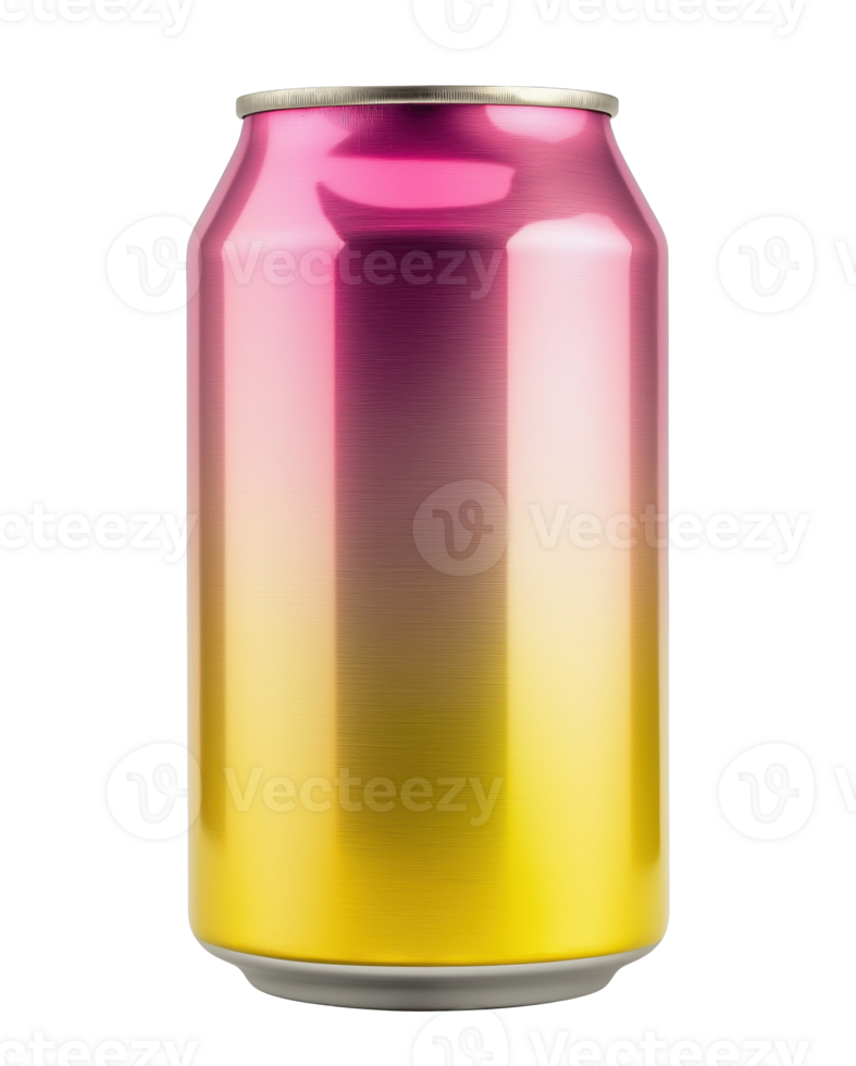Pink Yellow Soda Can png