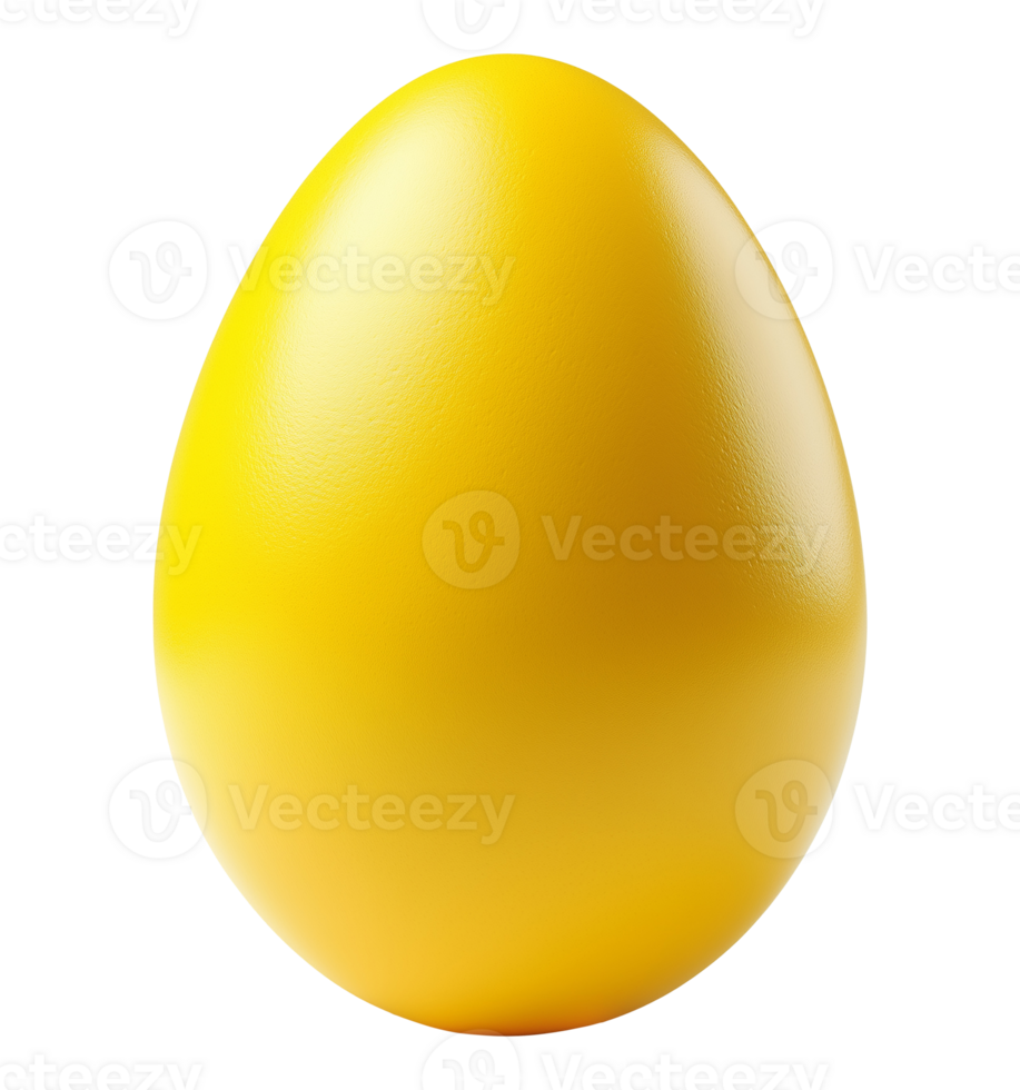 One Yellow Easter Egg png