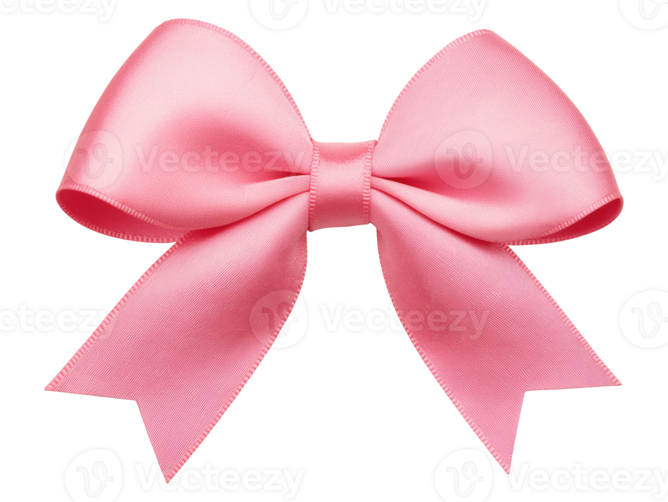 Simple Pink Bow Cut Out png