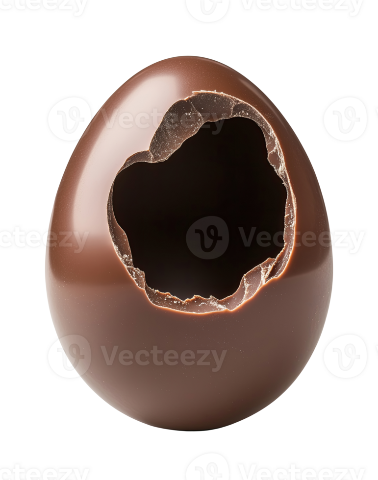 Open Chocolate Egg. Cut Out png