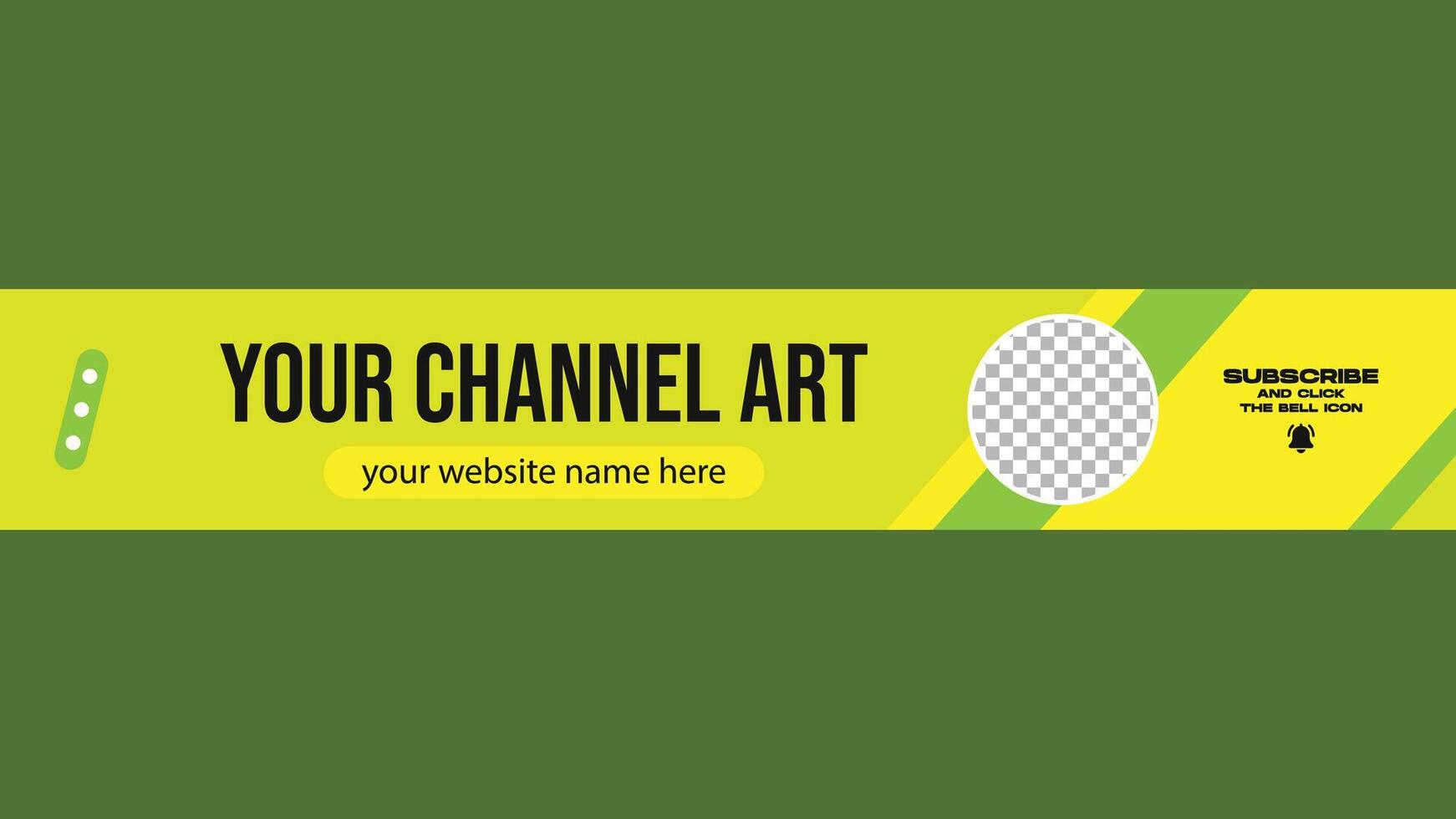 Corporate business channel banner art and cover template design vector