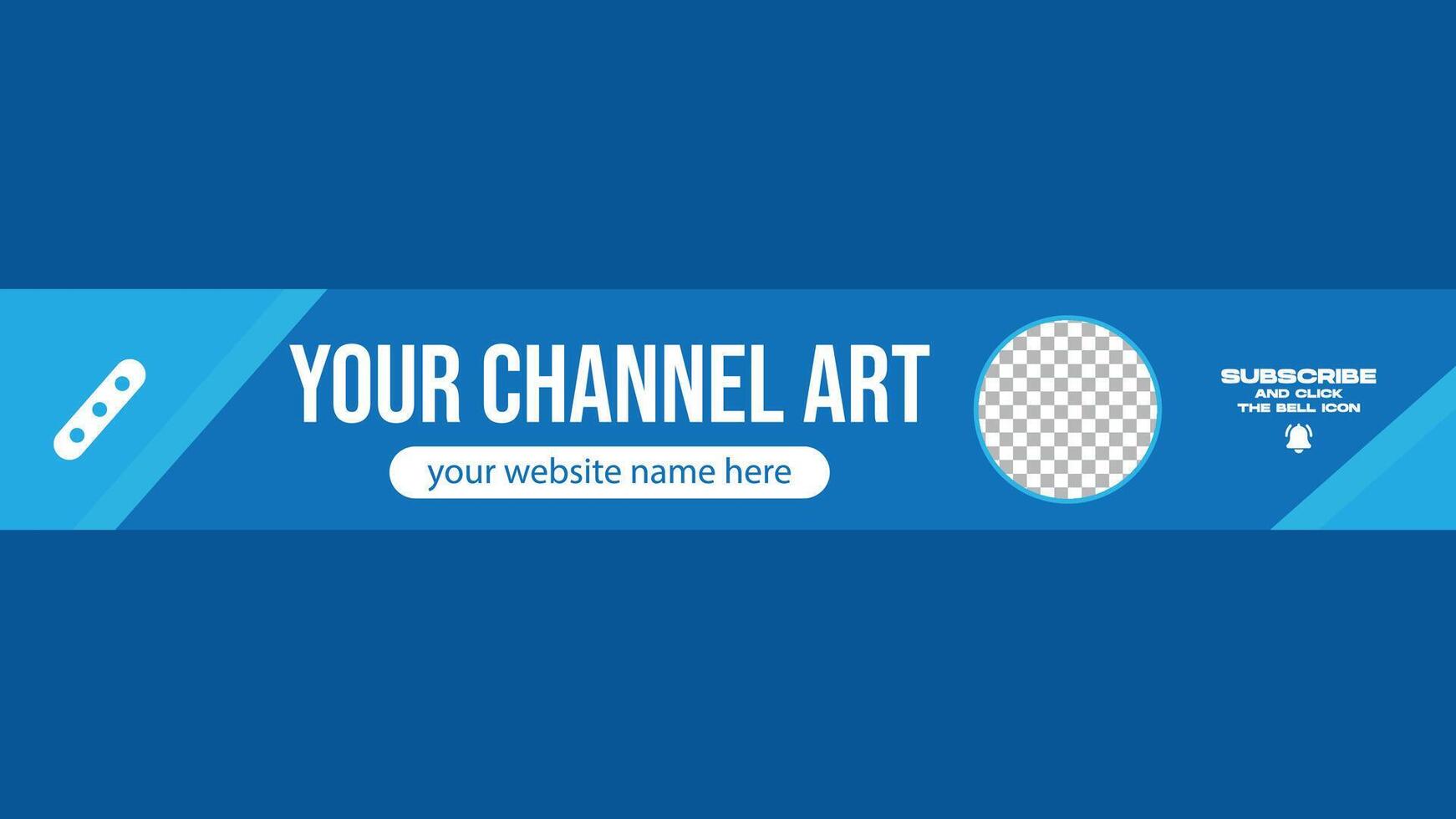 Corporate business channel banner cover template design vector