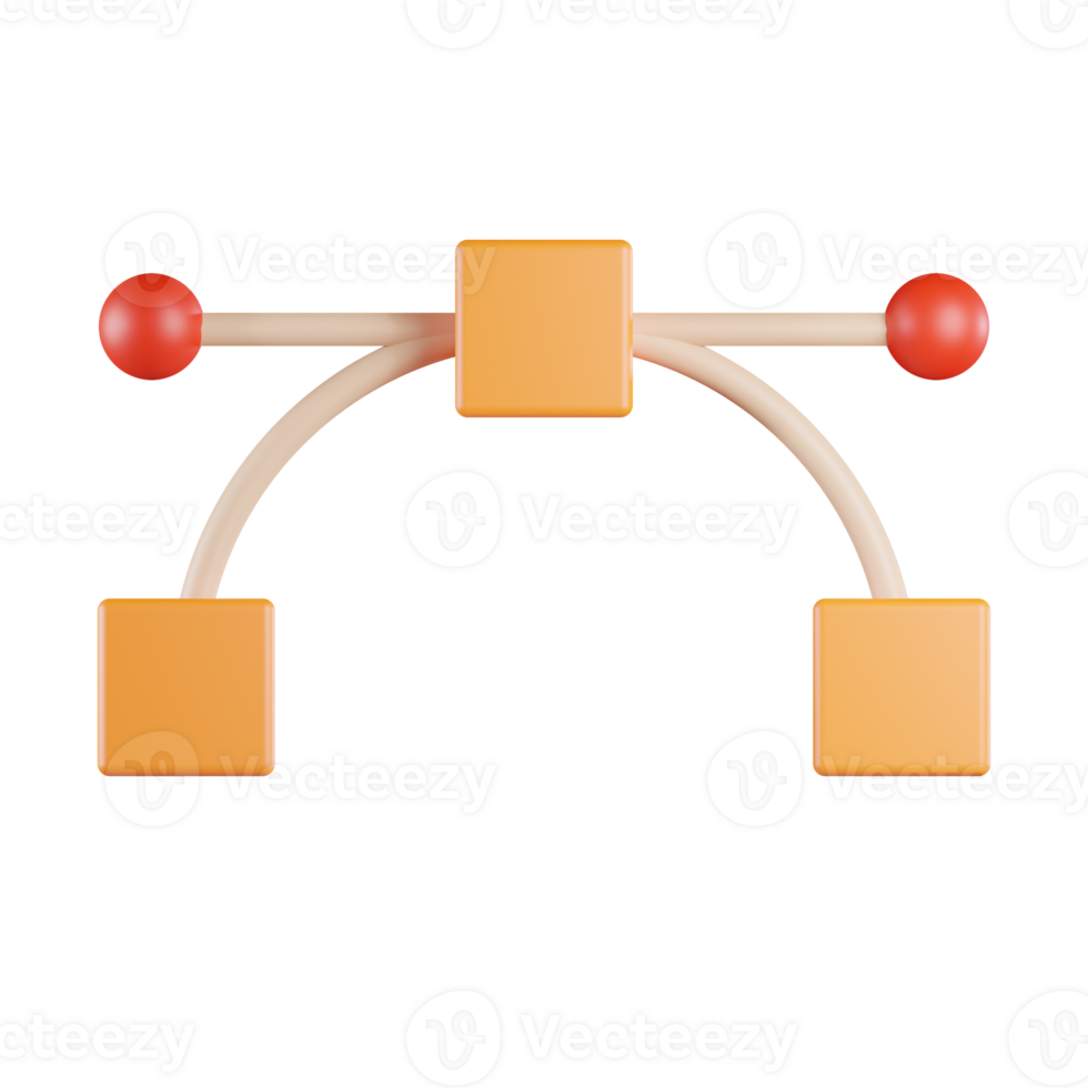 Curve Path 3D Icon png