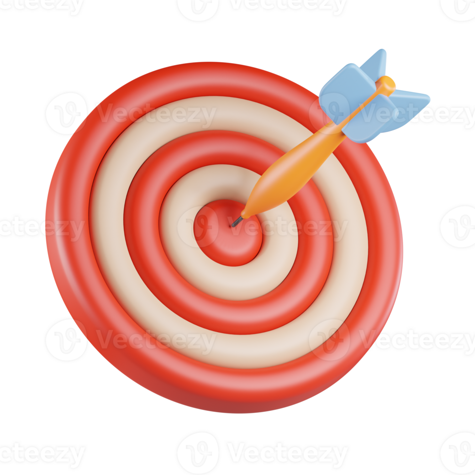 Bulls Eye 3D Icon png