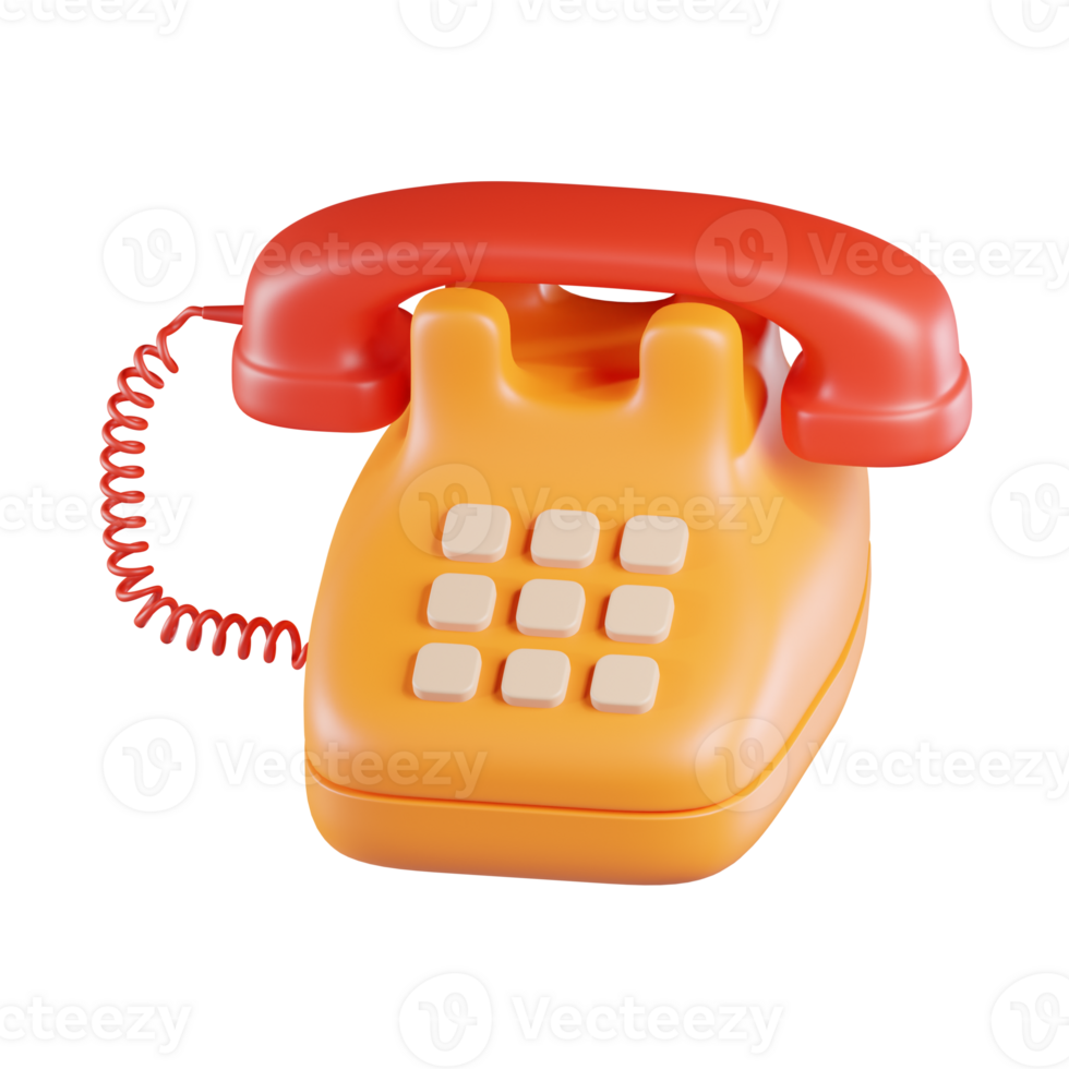 Office Phone 3D Icon png