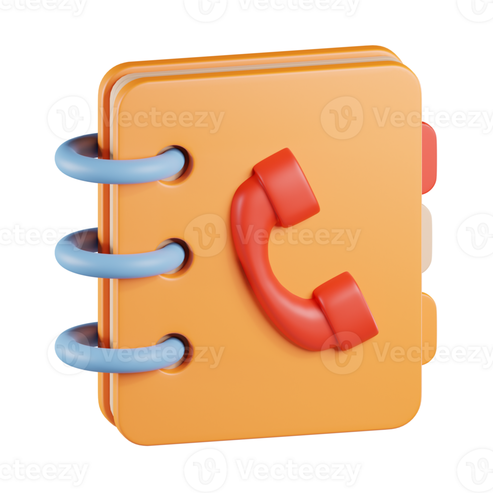 Address Book 3D Icon png