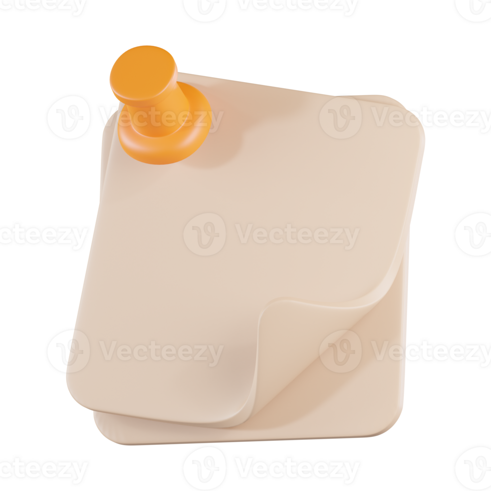 Sticky Notes 3D Icon png