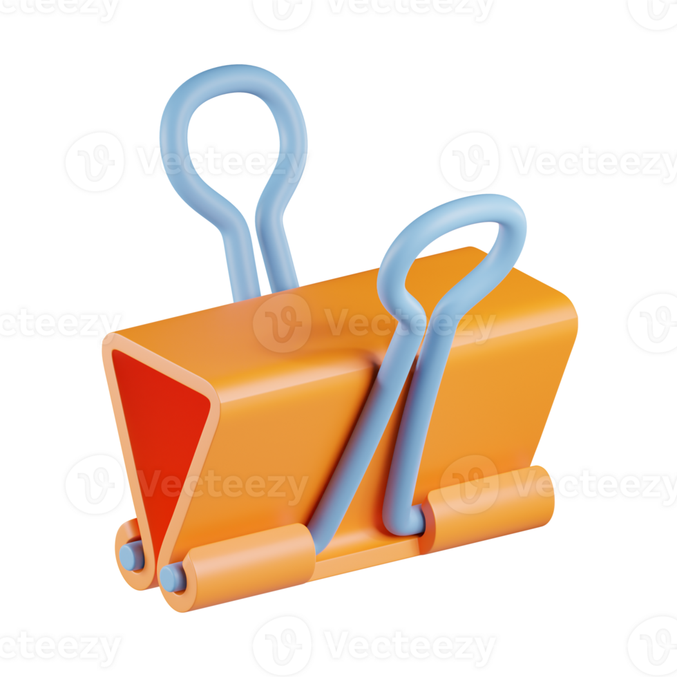 Paper Clamp 3D Icon png