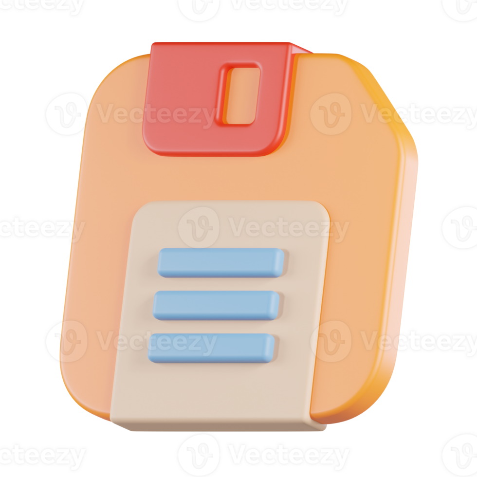 Floppy Disk 3D Icon png