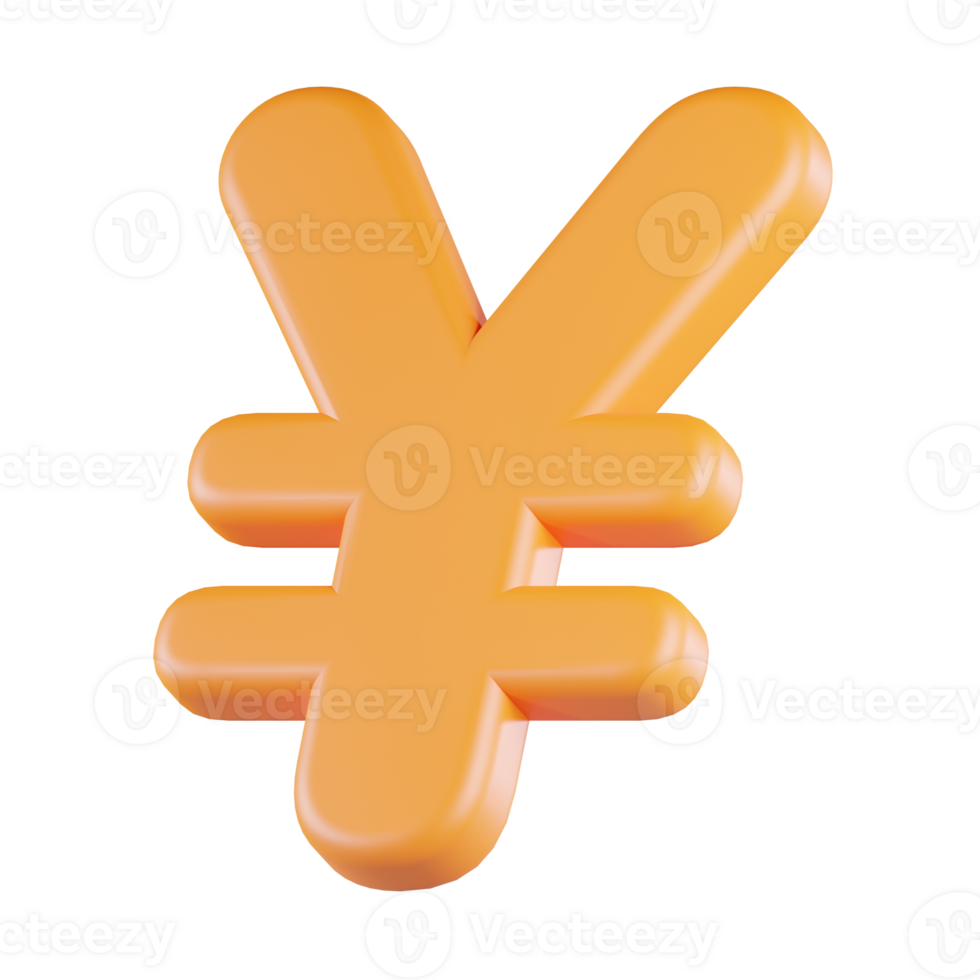 Yen Currency 3D Icon png