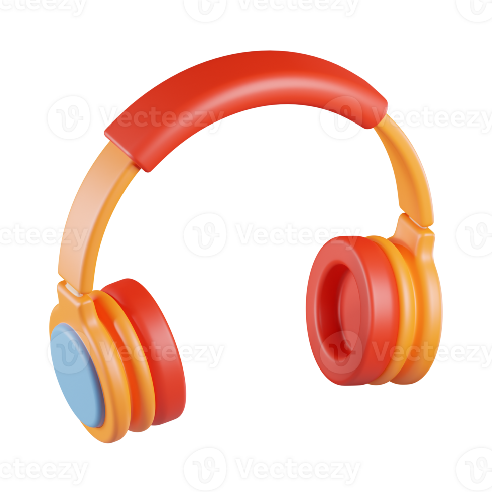 Gaming Earphone 3D Icon png