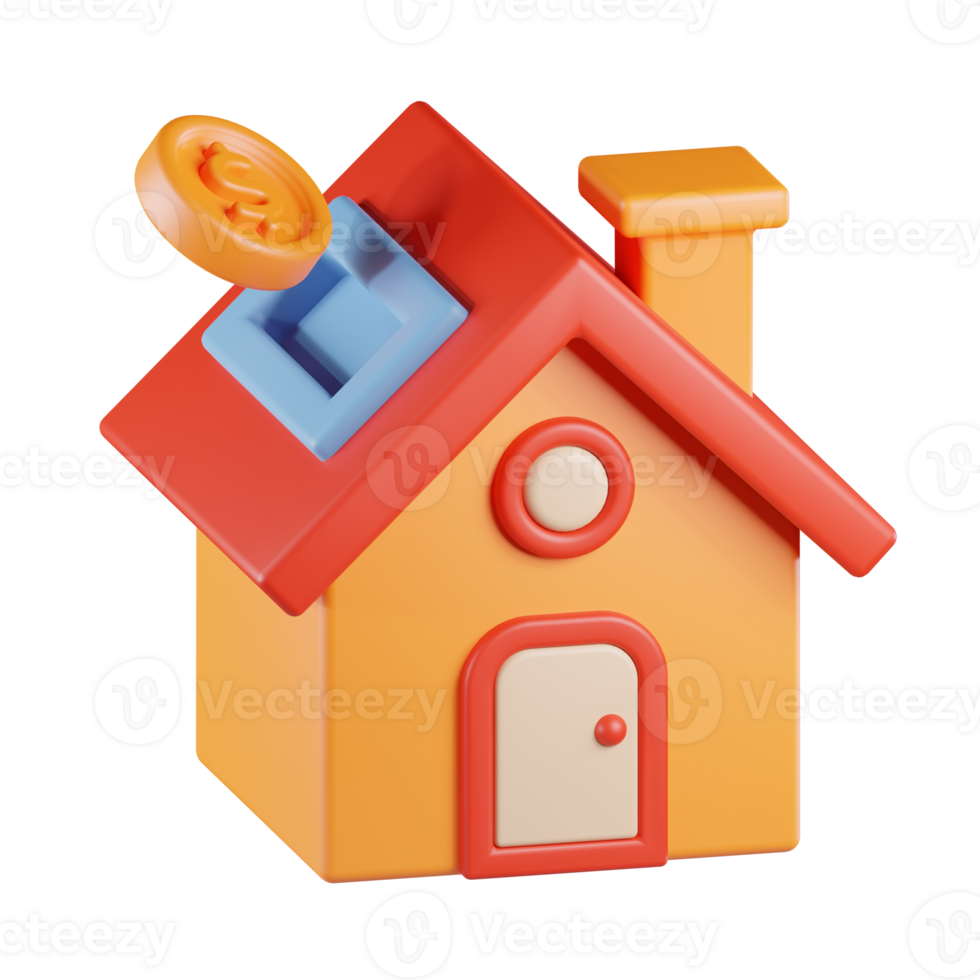 House Investment 3D Icon png