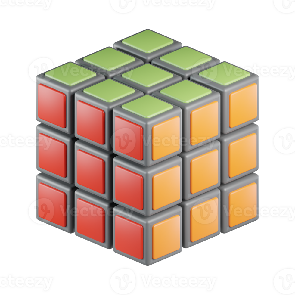 Rubik Cube 3D Icon png