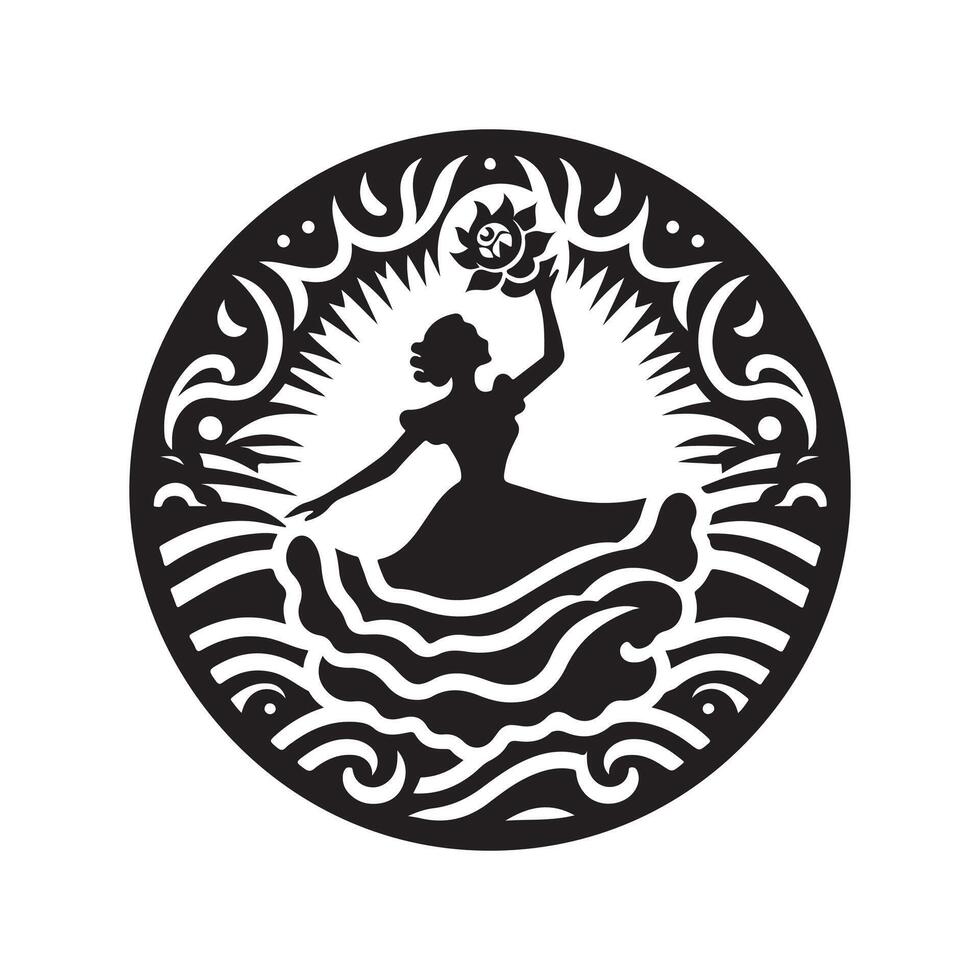 Silhouette Illustration of La Tamborrada Parade vector