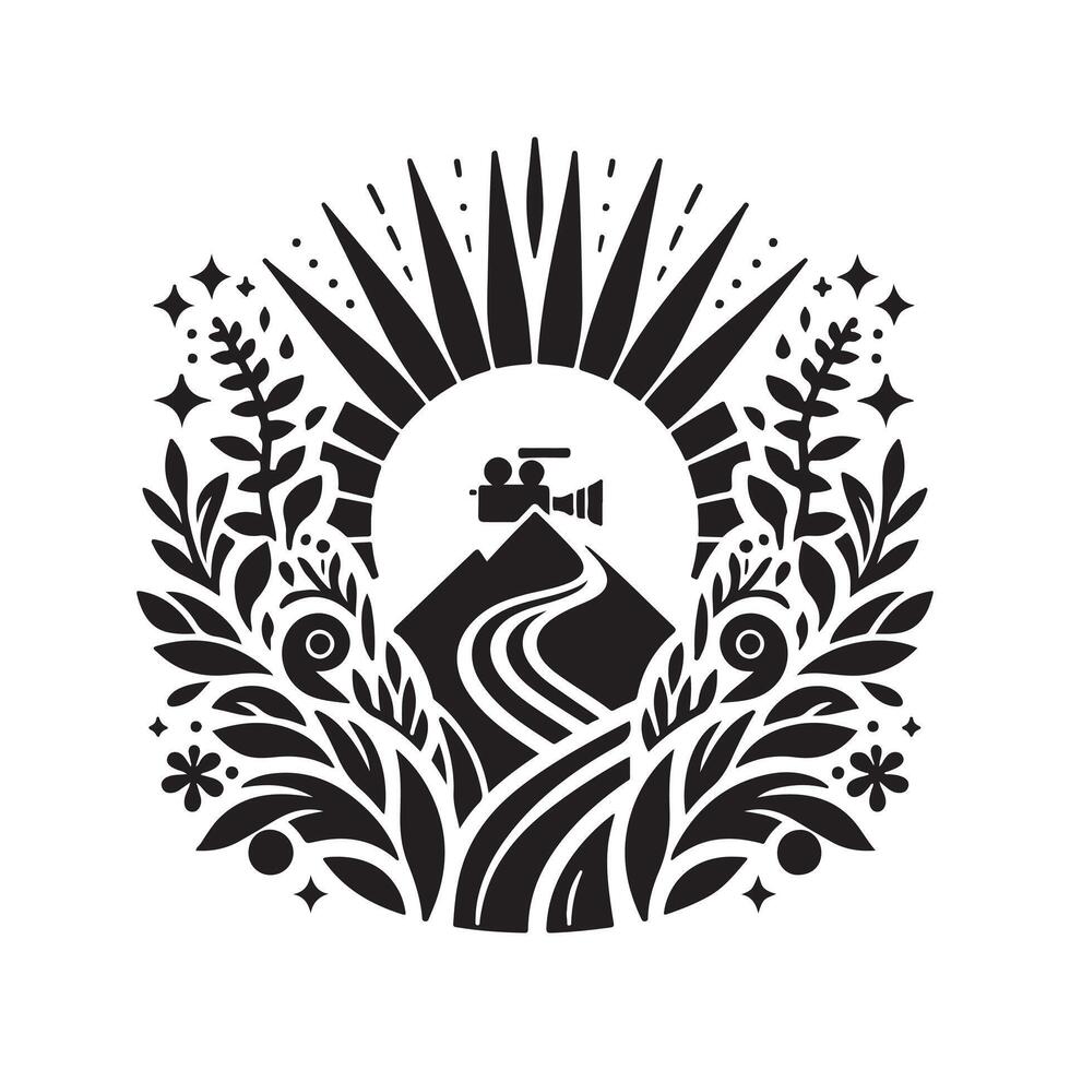 Artistic Movie Festival Silhouette for Designers vector
