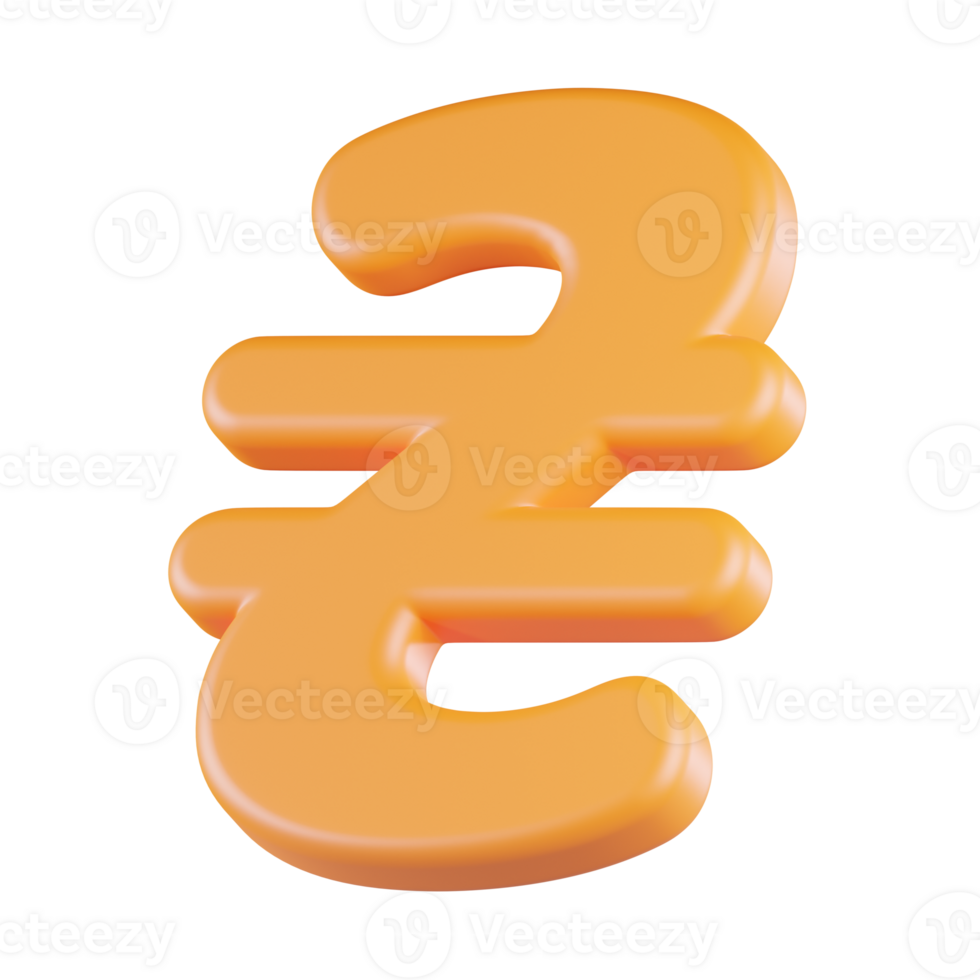 Hryvnia Currency 3D Icon png