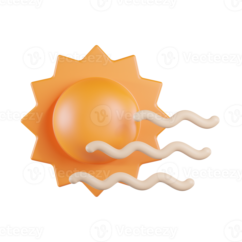 Foggy Weather 3D Icon png