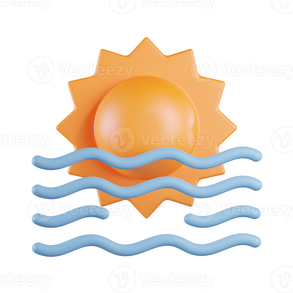 Sunset 3D Icon png