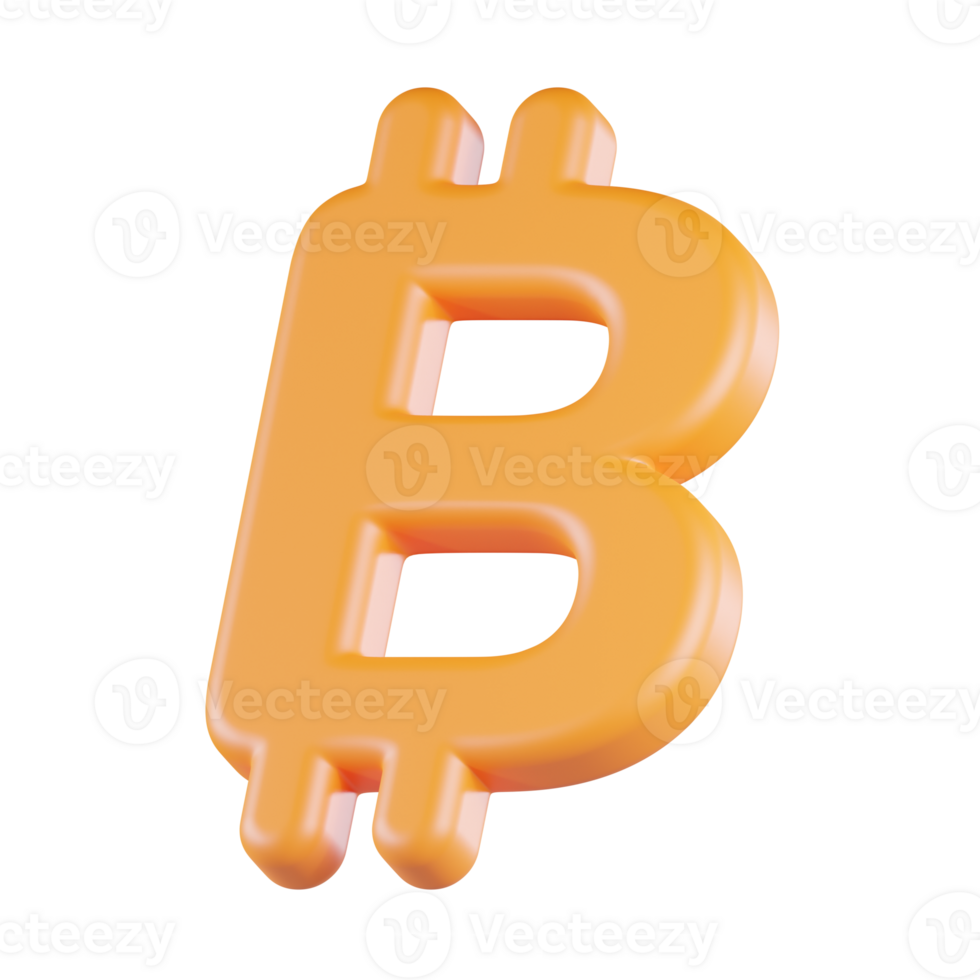 Bitcoin Currency 3D Icon png