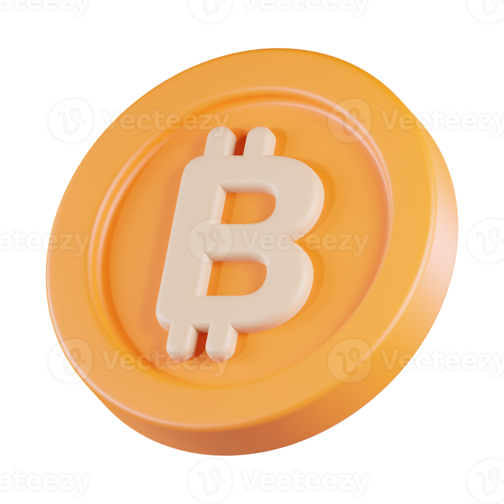 Bitcoin 3D Icon png