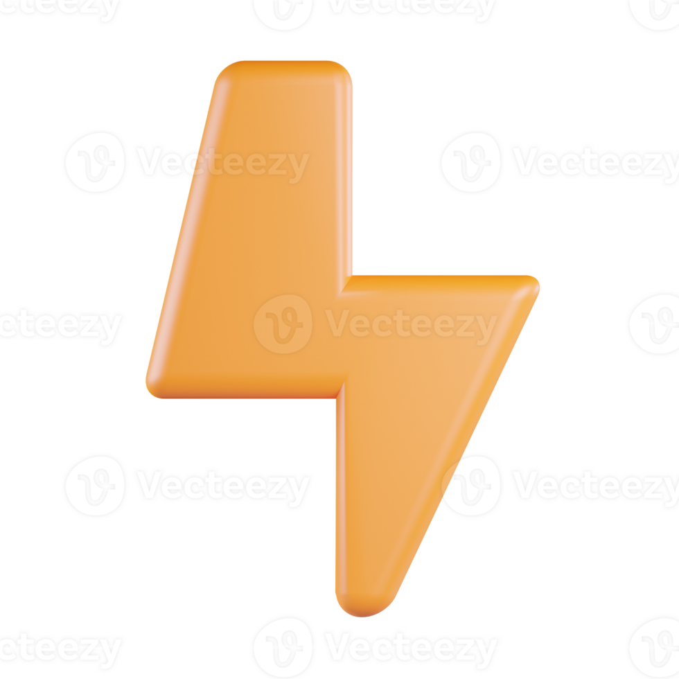 Lightning 3D Icon png