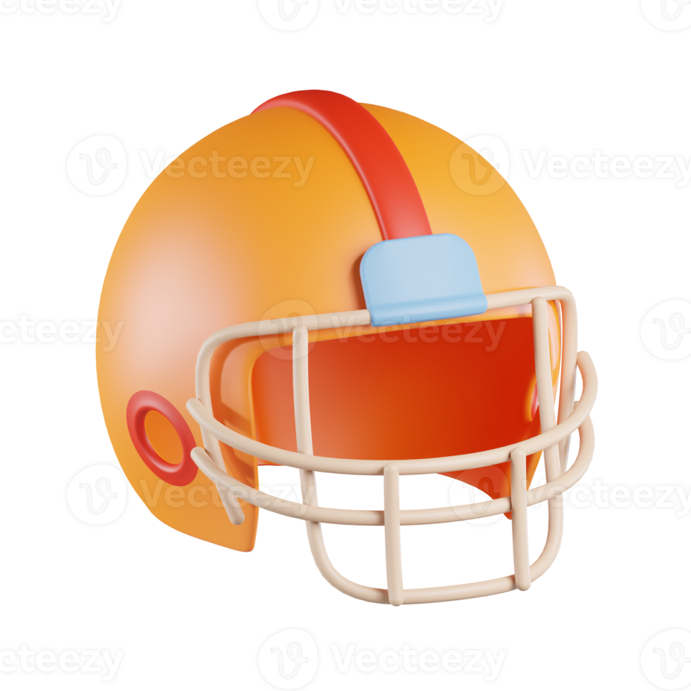 Rugby Helmet 3D Icon png