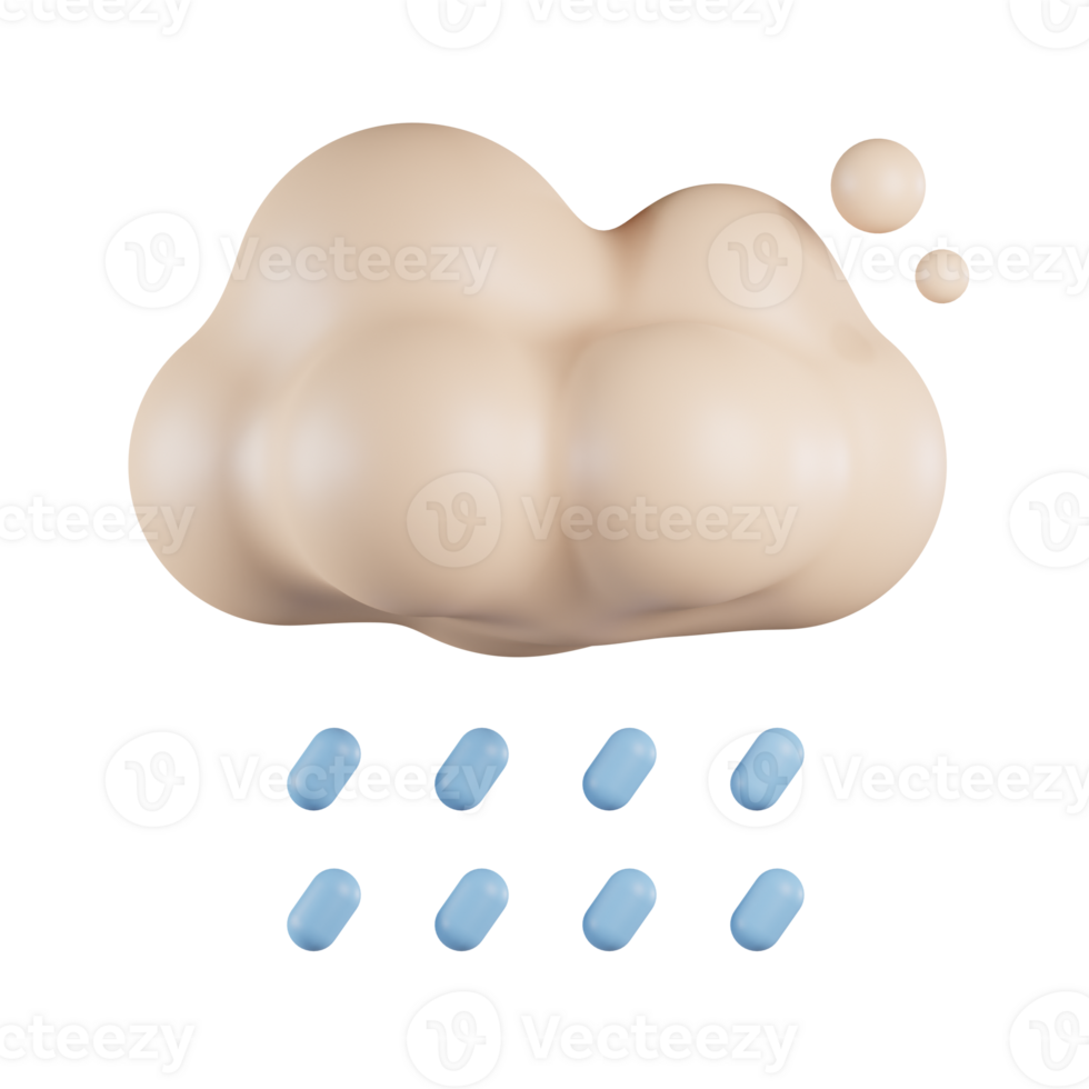 Rain 3D Icon png