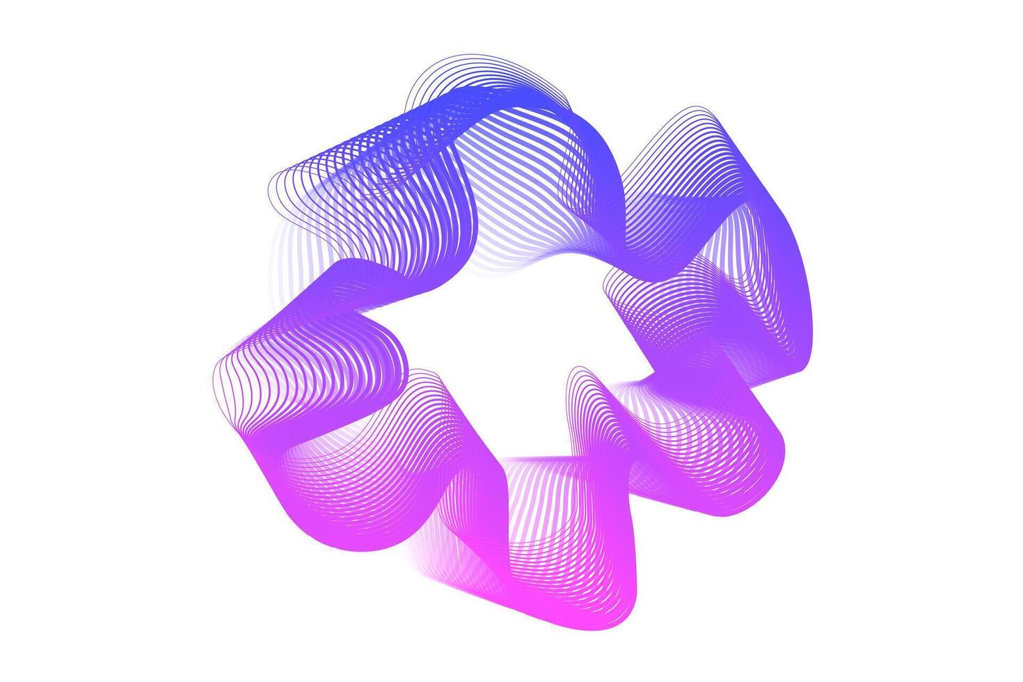 Neon sound waves. Sound lines, radial spectrum. colorful cover for a musical poster and album. Radial spectrum vector